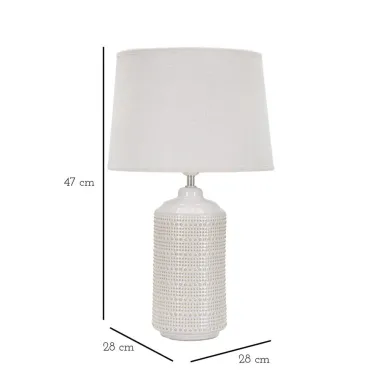 LAMPA STOŁOWA POINT Z CERAMIKI Ø 28X47 cm
